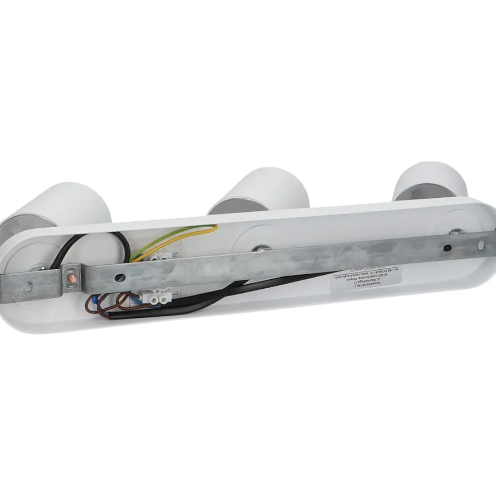 Applique Da Parete-Selezionato da Mazzolaluce Lampada da parete bianca 3 luci orientabili per interno