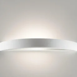 Applique Da Parete-Selezionato da Mazzolaluce Lampada da parete in gesso 74cm applique bianco pitturabile curvo