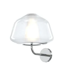Applique Da Parete-Top Light Lampada da parete in vetro trasparente toplight