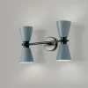 Applique Da Parete-Miloox Lampada da parete moderna per interno grigio graal