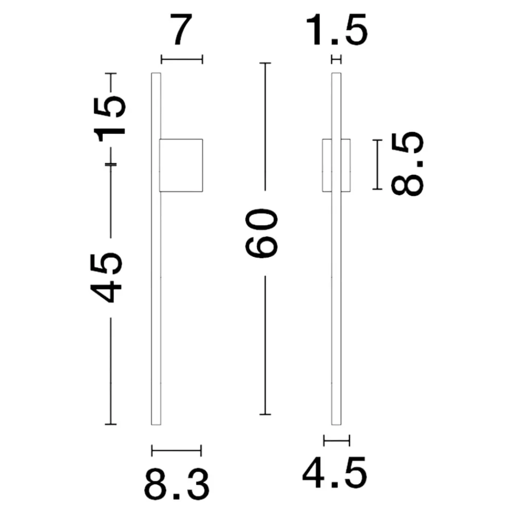 Applique Camera Da Letto-Selezionato da Mazzolaluce Lampada da parete nera led 10w 3000k applique per comodino