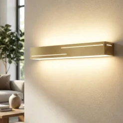 Applique Da Parete-Fabas Luce Lampada da parete oro ottone moderna bunny led 24w 3000k