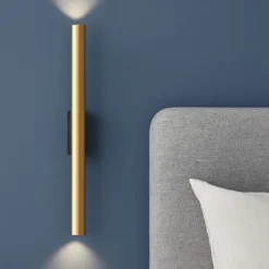 Applique Camera Da Letto-Selezionato da Mazzolaluce Lampada da parete per comodino applique cilindro ottone