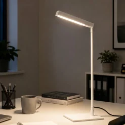 Lampade Da Tavolo-Selezionato da Mazzolaluce Lampada da scrivania bianca design moderna led 2700k dimmerabile