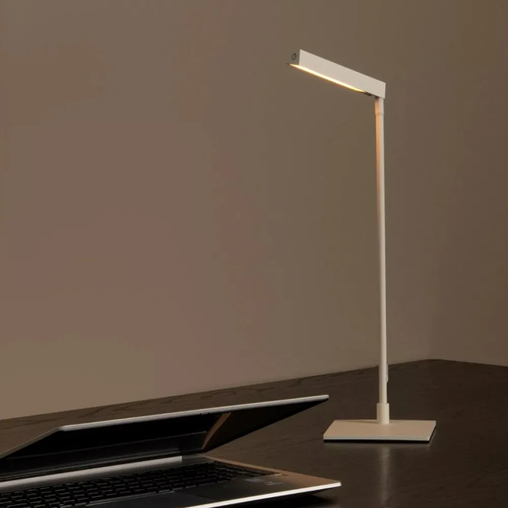 Lampade Da Tavolo-Selezionato da Mazzolaluce Lampada da scrivania bianca design moderna led 2700k dimmerabile