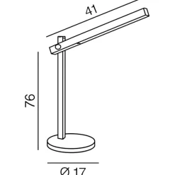 Lampade Da Tavolo-Perenz Illuminazione Lampada da scrivania bianca design moderna led cct ruler perenz