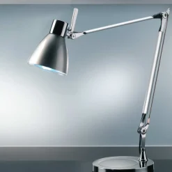 Lampade Da Tavolo-Selezionato da Mazzolaluce Lampada da scrivania braccio orientabile grigio moderna