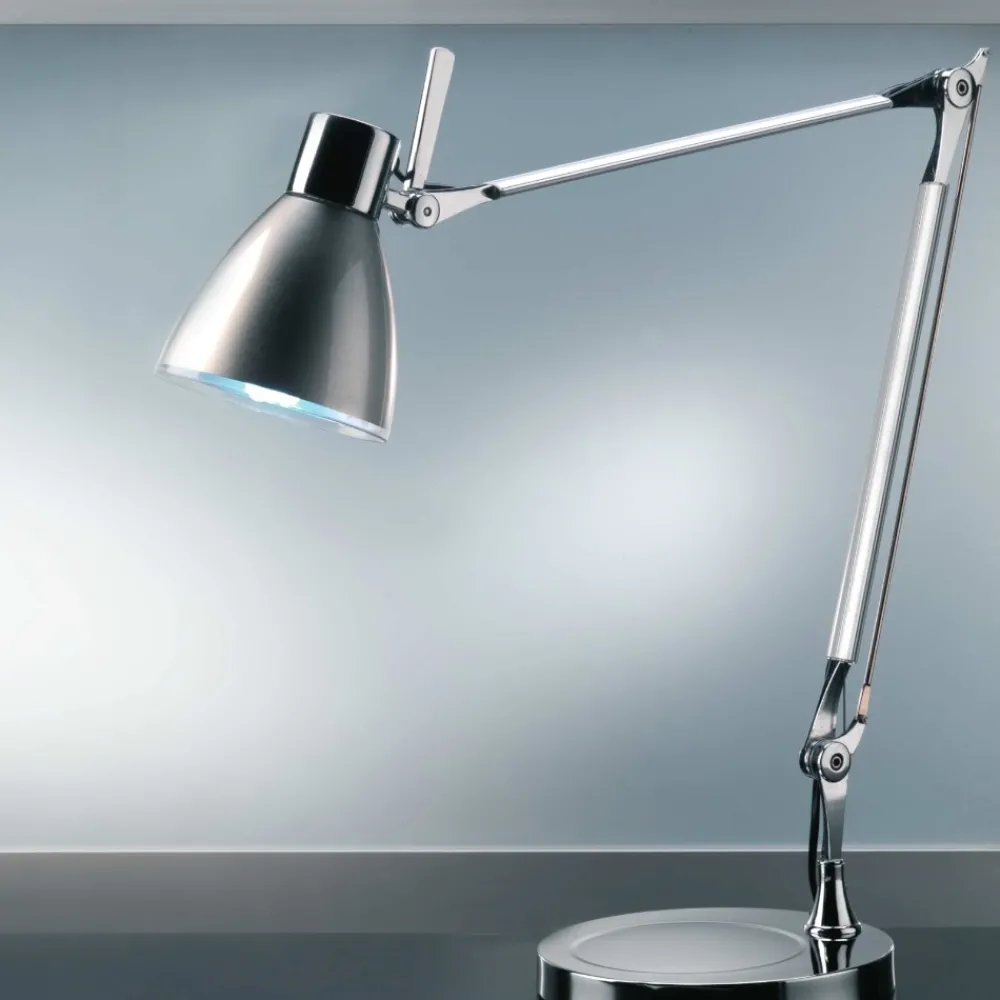 Lampade Da Tavolo-Selezionato da Mazzolaluce Lampada da scrivania braccio orientabile grigio moderna