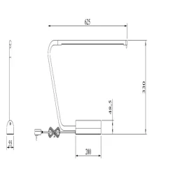 Lampade Da Tavolo-Selezionato da Mazzolaluce Lampada da scrivania design moderno cromo nero led 2700k dimmerabile