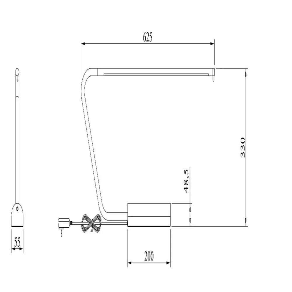 Lampade Da Tavolo-Selezionato da Mazzolaluce Lampada da scrivania design moderna tortora led 2700k dimmerabile