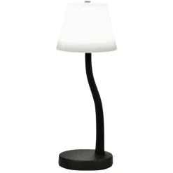 Lampade Da Tavolo-Fabas Luce Lampada da scrivania design moderna nera ibla
