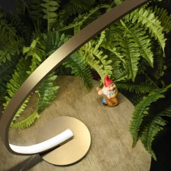 Lampade Da Tavolo-Gea Luce Lampada da scrivania design moderna oro led 12w 3000k iole