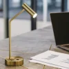 Lampade Da Tavolo-Ideal Lux Lampada da scrivania easy tl led orientabile 3000k ottone