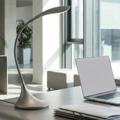 Lampade Da Tavolo-Perenz Illuminazione Lampada da scrivania grigio design moderna sonagli perenz