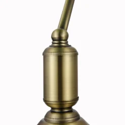 Lampade Da Tavolo-Maytoni Lampada da scrivania kiwi churchill oro brunito vetro verde