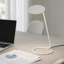 Lampade Da Tavolo-Perenz Illuminazione Lampada da scrivania led bianca design moderna kobra perenz