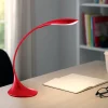 Lampade Da Tavolo-Gea Luce Lampada da scrivania led 4.5w 3000k flessibile rosso