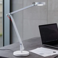 Lampade Da Tavolo-Selezionato da Mazzolaluce Lampada da scrivania moderna led 5w 3000k snodabile bianca