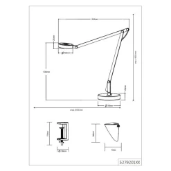 Lampade Da Tavolo-Selezionato da Mazzolaluce Lampada da scrivania moderna led 5w 3000k snodabile bianca