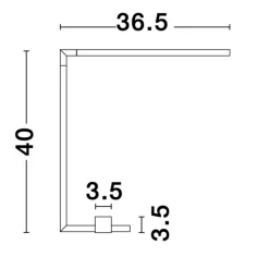 Lampade Da Tavolo-Selezionato da Mazzolaluce Lampada da scrivania nera design moderna led 3000k
