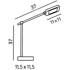 Lampade Da Tavolo-Perenz Illuminazione Lampada da scrivania nera moderna orientabile icon
