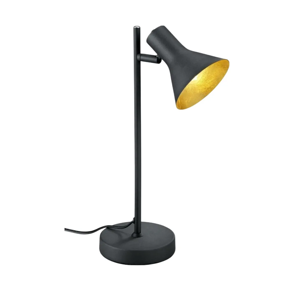 Lampade Da Tavolo-Selezionato da Mazzolaluce Lampada da scrivania nero oro orientabile
