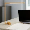 Lampade Da Tavolo-Selezionato da Mazzolaluce Lampada da scrivania oro girevole sottile moderna led 5w 3000k