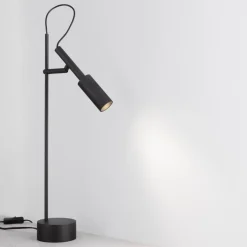 Lampade Da Tavolo-Selezionato da Mazzolaluce Lampada da scrivani nera orientabile led 7w 3000k