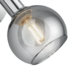 Plafoniere Moderne-Selezionato da Mazzolaluce Lampada da soffitto cromo per soggiorno 4 faretti led orientabili
