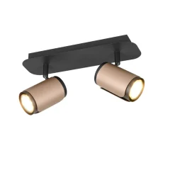 Plafoniere Moderne-Selezionato da Mazzolaluce Lampada da soffitto nero caffe plafoniera con luci orientabili