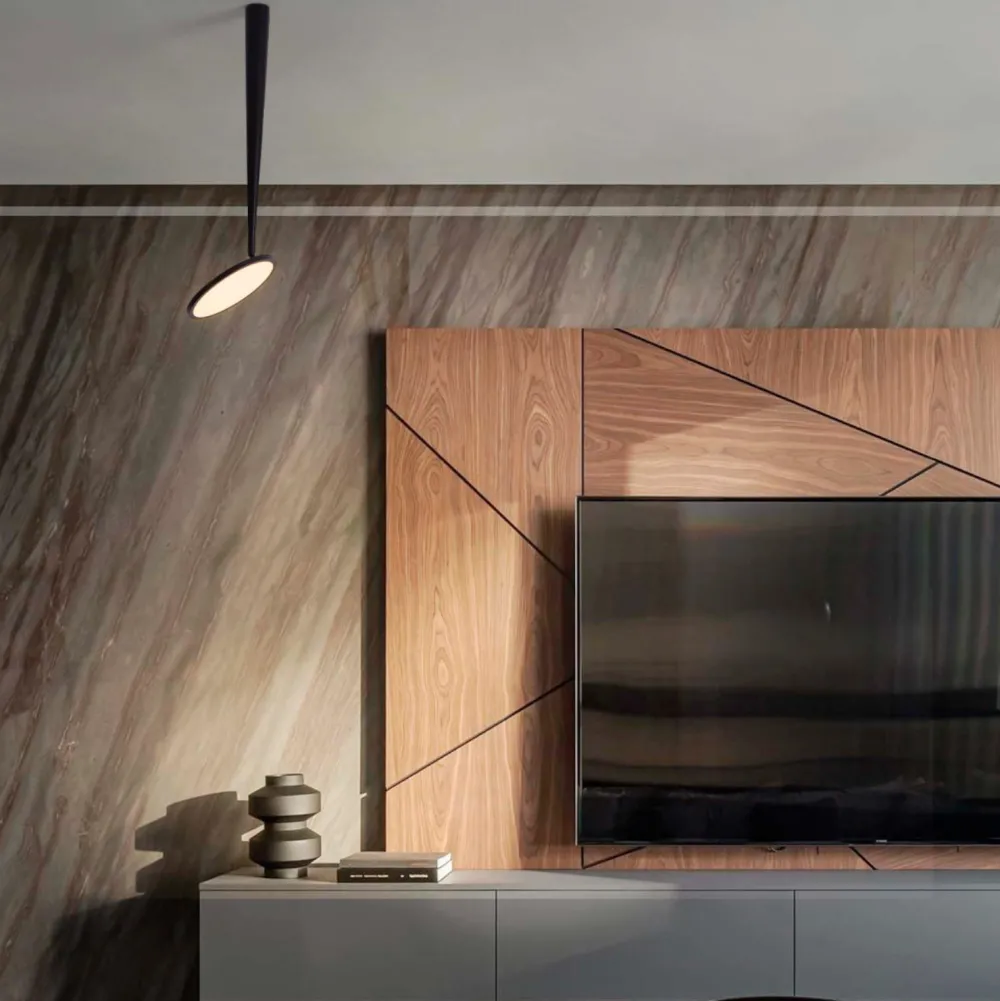 Plafoniere Moderne-Selezionato da Mazzolaluce Lampada da soffitto plafoniera nera spot disco orientabile