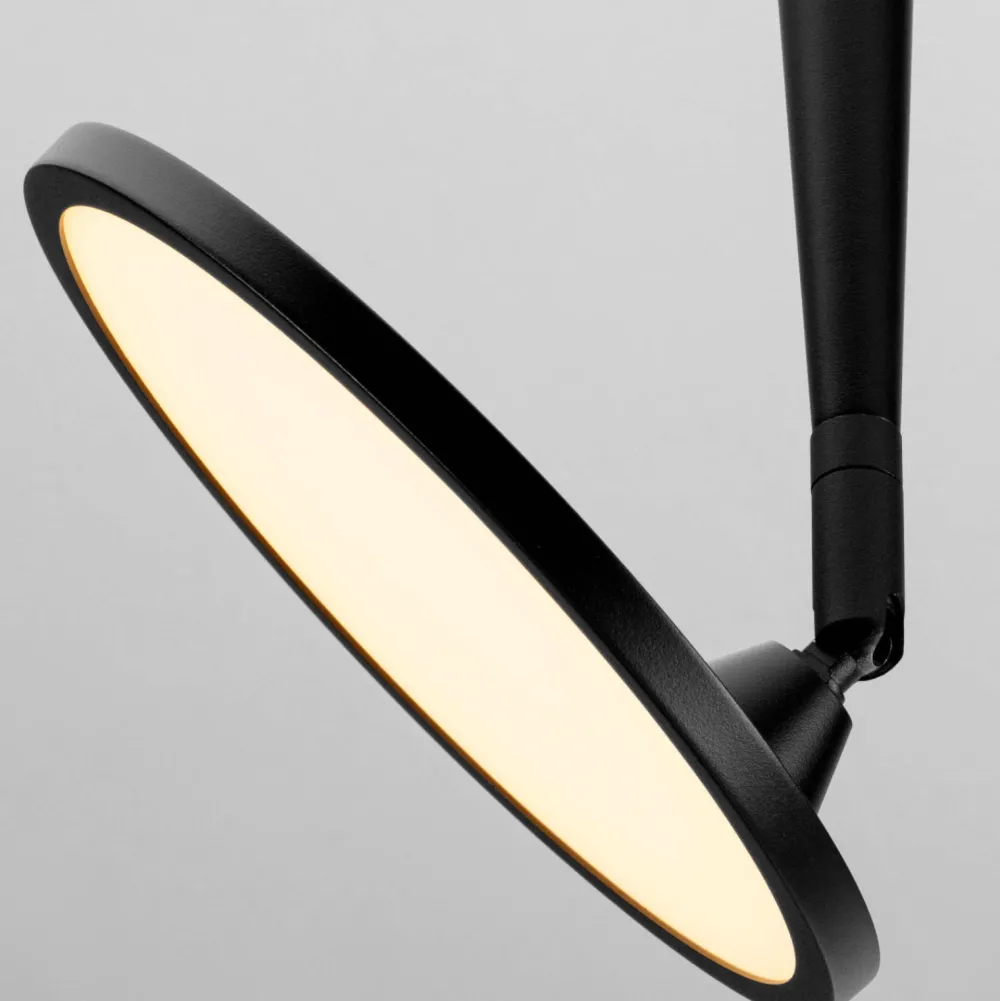 Plafoniere Moderne-Selezionato da Mazzolaluce Lampada da soffitto plafoniera nera spot disco orientabile