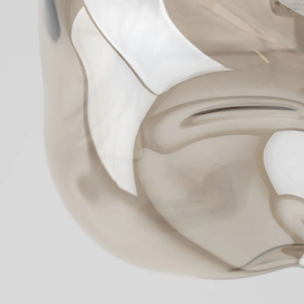 Plafoniere Moderne-Selezionato da Mazzolaluce Lampada da soffitto tortora plafoniera sfera vetro design cognac
