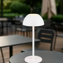 Lampade Da Tavolino Esterno-Selezionato da Mazzolaluce Lampada da tavolino bianca senza fili ricaricabile moderna per esterno