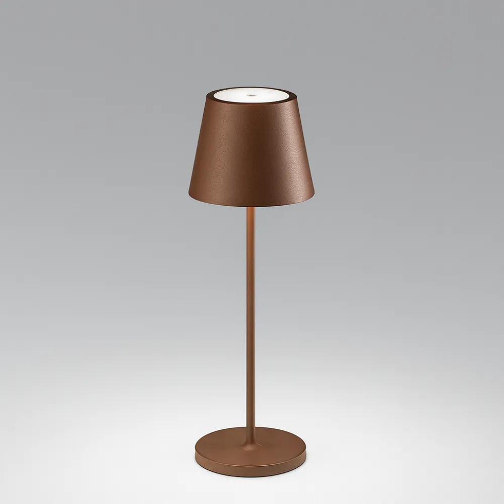 Lampade Da Tavolino Esterno-Perenz Illuminazione Lampada da tavolino corten diva 39cm portatile