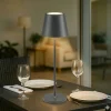 Lampade Da Tavolino Esterno-Perenz Illuminazione Lampada da tavolino grigio scuro diva 39cm per ristoranti portatile