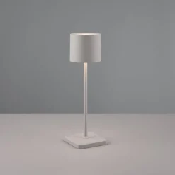Lampade Da Tavolino Esterno-Selezionato da Mazzolaluce Lampada da tavolino grigio senza fili per esterno ristorante