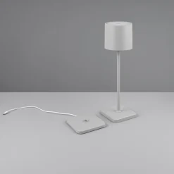 Lampade Da Tavolino Esterno-Selezionato da Mazzolaluce Lampada da tavolino grigio senza fili per esterno ristorante