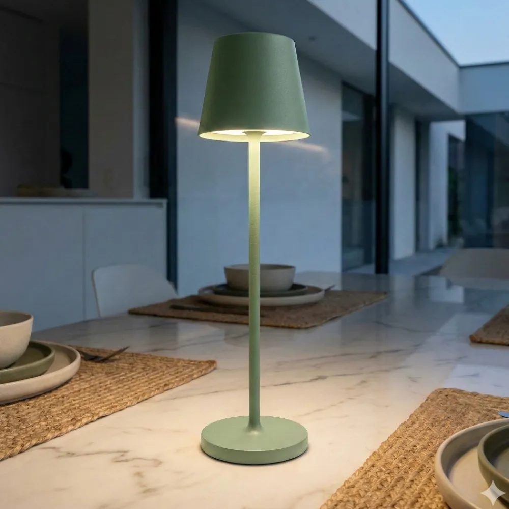 Lampade Da Tavolino Esterno-Perenz Illuminazione Lampada da tavolino h28 cm minidiva salvia