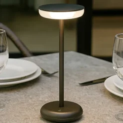 Lampade Da Tavolino Esterno-Perenz Illuminazione Lampada da tavolino led grigio soap perenz portatile per esterno