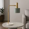 Lampade Da Tavolo-Selezionato da Mazzolaluce Lampada da tavolino orientabile bianco oro verde