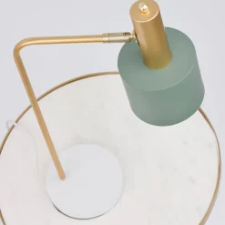 Lampade Da Tavolo-Selezionato da Mazzolaluce Lampada da tavolino orientabile bianco oro verde