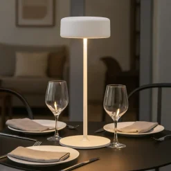 Lampade Da Tavolino Esterno-Maytoni Lampada da tavolino per esterno bianca led da 2200k a 4000k
