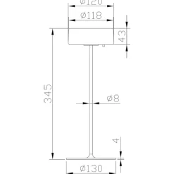 Lampade Da Tavolino Esterno-Maytoni Lampada da tavolino per esterno bianca led da 2200k a 4000k