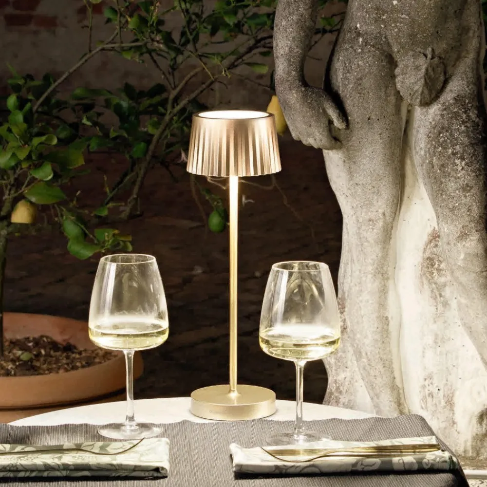 Lampade Da Tavolino Esterno-Ondaluce Lampada da tavolino per esterno oro led 3w 3000k lt macao