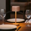 Lampade Da Tavolino Esterno-Selezionato da Mazzolaluce Lampada da tavolino per ristorante senza fili marrone caffe per esterno