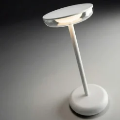 Lampade Da Tavolino Esterno-Perenz Illuminazione Lampada da tavolino portatile per esterno bianca soap perenz