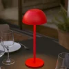 Lampade Da Tavolino Esterno-Selezionato da Mazzolaluce Lampada da tavolino portatile senza fili rossa led moderna