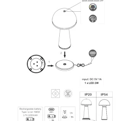Lampade Da Tavolino Esterno-Selezionato da Mazzolaluce Lampada da tavolino portatile senza fili sabbia led 3000k