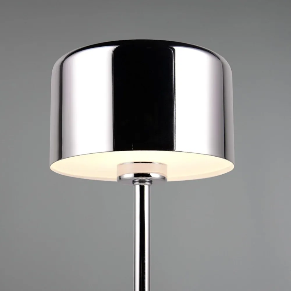 Lampade Da Tavolino Esterno-Selezionato da Mazzolaluce Lampada da tavolino senza fili cromata ricaricabile portatile